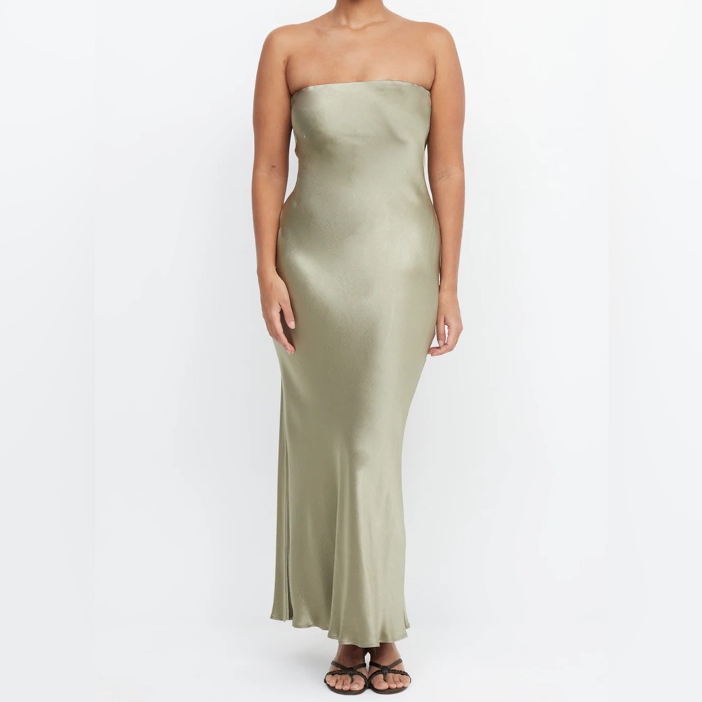 NWT Bec & Bridge Moon Dance Strapless Dress Sage
Green Size 6